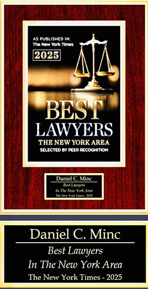 NY Times Best Lawyers NYC Dan Minc 2025